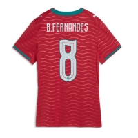 Camiseta Portugal Bruno Fernandes #8 Primera Equipación Replica Mundial 2026 para mujer mangas cortas